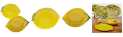Certified International Certified 3-D Lemon Melamine Serving Set